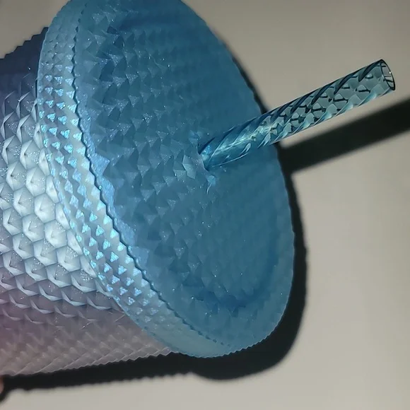 Starbucks Periwinkle 2024 Gradient Bling Winter Ombré Studded Soft Touch - Picture 7 of 8